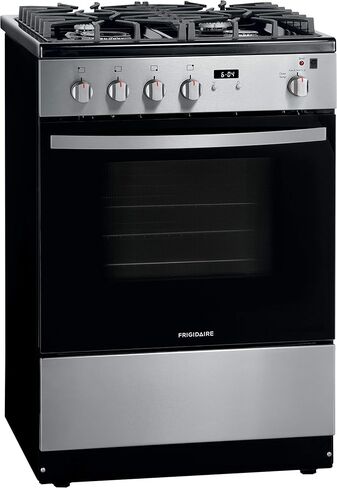 Frigidaire 24 in. 1.9 Cu. Ft. Gas Range in Stainless Steel with Continuous Cast Iron Grates, ADA Compliant in Saudi Arabia