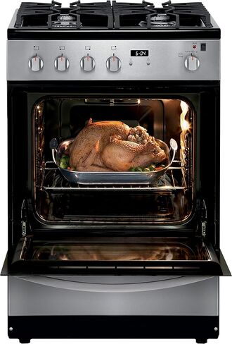 Frigidaire 24 in. 1.9 Cu. Ft. Gas Range in Stainless Steel with Continuous Cast Iron Grates, ADA Compliant in Saudi Arabia