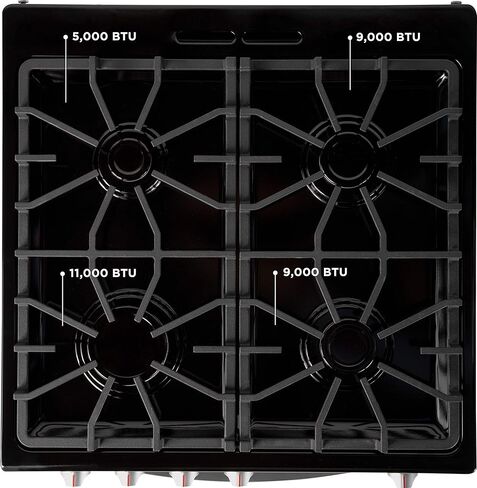 Frigidaire 24 in. 1.9 Cu. Ft. Gas Range in Stainless Steel with Continuous Cast Iron Grates, ADA Compliant in Saudi Arabia