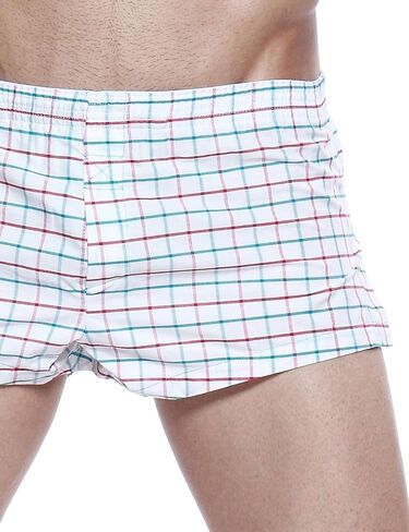 SEOBEAN Men's Low Rise Trunk Boxer Brief Shorts Lounge Underwear in Kuwait