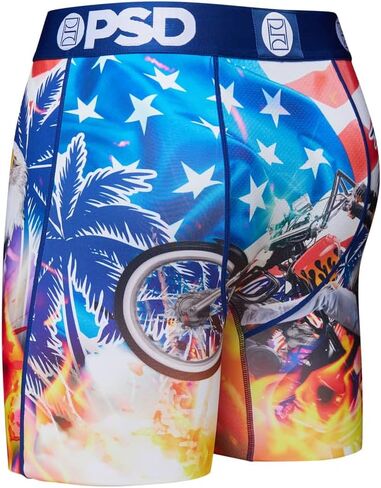 PSD Underwear Men's Boxer Briefs (Multi/Merica/M) in Saudi Arabia