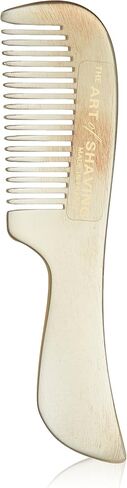 The Art of Shaving Mustache Comb - Handmade Natural Horn Comb, Contains Keratin to Smooth Hair and Promote Shine in Kuwait