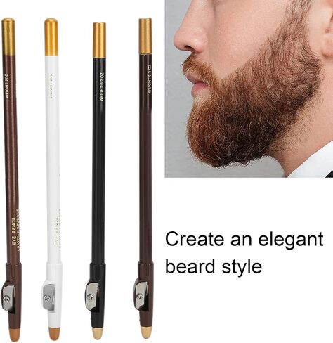 4pcs Barber Pencil with Built-in Sharpener Edge Hairline shaver Trace Pencils,Haircut and Beard Tracer Pencil For Haircut Styling & Beard Shaping in Saudi Arabia