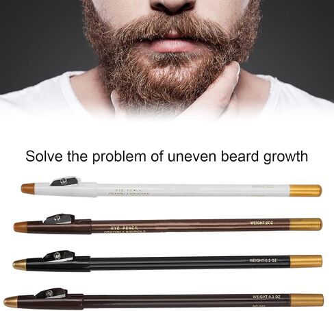 4pcs Barber Pencil with Built-in Sharpener Edge Hairline shaver Trace Pencils,Haircut and Beard Tracer Pencil For Haircut Styling & Beard Shaping in Saudi Arabia