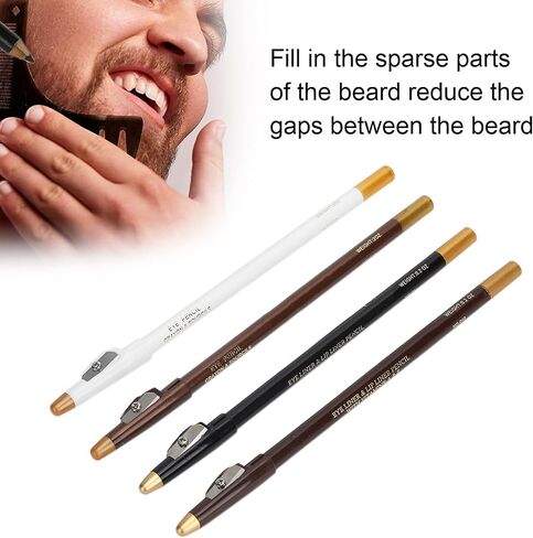 4pcs Barber Pencil with Built-in Sharpener Edge Hairline shaver Trace Pencils,Haircut and Beard Tracer Pencil For Haircut Styling & Beard Shaping in Saudi Arabia