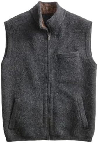 NOVICA Andean Holiday Mens Boiled Alpaca Wool Blend Vest in Saudi Arabia
