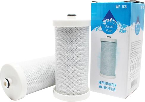 2-Pack Replacement for Frigidaire FRS26R2AWA Refrigerator Water Filter - Compatible with Frigidaire WF1CB, WFCB Fridge Water Filter Cartridge in Saudi Arabia
