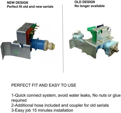 GLOB PRO SOLUTIONS Model X74-QC1 CKD1336 Refrigerator Water Valve Replacement for and compatible with Model X74-QC1 Heavy DUTY in Saudi Arabia