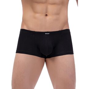IKINGSKY Men's Cotton Bulge Boxer Briefs Sexy Pouch Shorts Stretch Low Rise Trunks Under Panties for Men