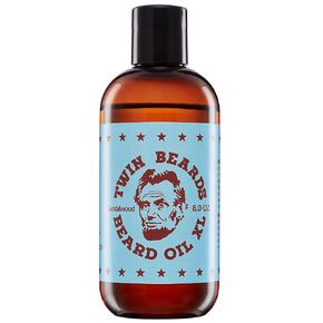 Twin Beards Sandalwood Beard Oil for Men | Beard Conditioner for Men | Essential Beard Care | Beard Softener for Men during Beard Growth | Beard Moisturizer | Mens Beard Oil Sandalwood | 8 oz in Saudi Arabia