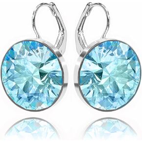 Gorgeous Solitaire Earrings for Women - Embellished with Austrian Crystals, Leverback Drop, Perfect for Any Occasion, Ideal Gifts for Women