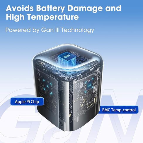 [30 واط GaN III] [لا يسخن] شاحن iPhone بلوك شحن سريع CASEKOO KooCharger شاحن حائط USB C مزدوج لهاتف iPhone 14/14 Pro/14 Pro Max/14 Plus والمزيد (أسود) in Kuwait