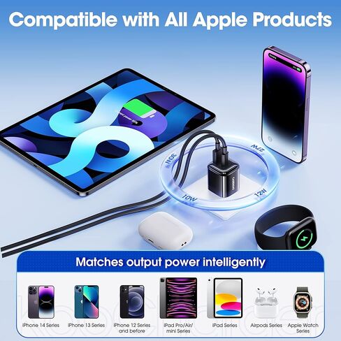 [30 واط GaN III] [لا يسخن] شاحن iPhone بلوك شحن سريع CASEKOO KooCharger شاحن حائط USB C مزدوج لهاتف iPhone 14/14 Pro/14 Pro Max/14 Plus والمزيد (أسود) in Kuwait