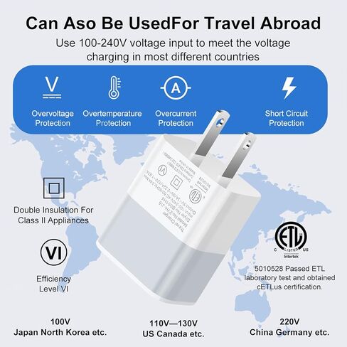 كتلة شحن سريعة، شاحن حائط USB C بقدرة 20 واط، كتلة شاحن iPhone سريع، محول طاقة USB C لهاتف iPhone 13/13 Pro/12 Pro Max/12 Pro/11 Pro، iPad Air/Mini/Pro، Samsung S22 S20 S10(3 علية) in Kuwait