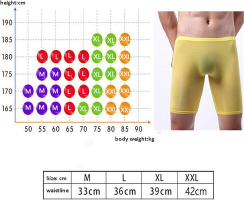 Andongnywell Men's Silky Underwear Sexy Seamless Boxer Briefs Breathable Ice Silk Boxer Knickers Seamless in Saudi Arabia