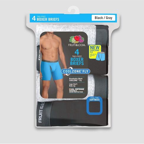 Fruit Of The Loom Mens Coolzone Boxer Brief 4 Pack in Saudi Arabia