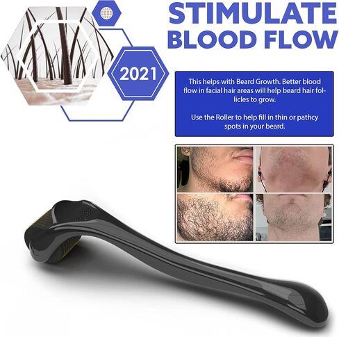 Beard Boys Beard Growth Kit - Beard Growth Oil - Beard Growth Roller - Beard Growth Vitamins - Beard Roller 0.25mm - Best Beard Growth Kit - Thicker Beard - (BB BGK) in Saudi Arabia