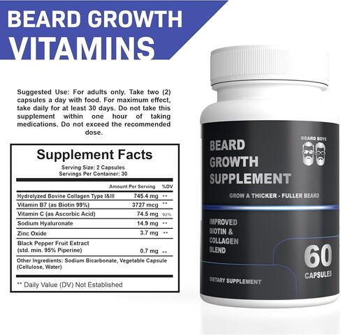 Beard Boys Beard Growth Kit - Beard Growth Oil - Beard Growth Roller - Beard Growth Vitamins - Beard Roller 0.25mm - Best Beard Growth Kit - Thicker Beard - (BB BGK) in Saudi Arabia
