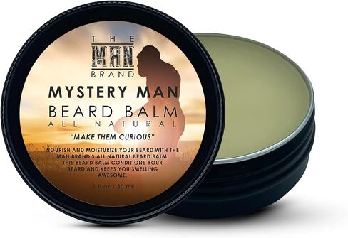 Beard Balm for Men - Natural Beeswax Based Conditioning Balm for Beard Care - Scented Beard Balm for Styling in a Round Screw Top Tin (BUSINESS AS USUAL, 1 oz / 30 ml) in Kuwait
