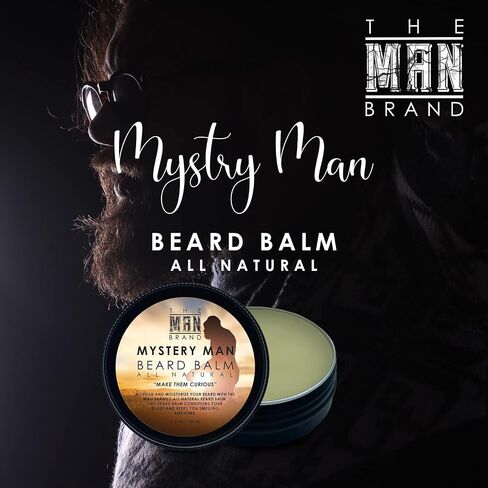 Beard Balm for Men - Natural Beeswax Based Conditioning Balm for Beard Care - Scented Beard Balm for Styling in a Round Screw Top Tin (BUSINESS AS USUAL, 1 oz / 30 ml) in Kuwait