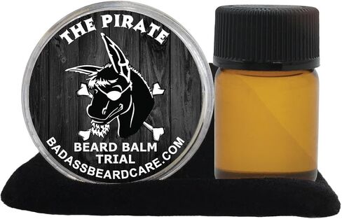 Badass Beard Care Beard Oil and Balm Trial Pack For Men - Pharaoh Scent - Natural Ingredients, Keeps Beard and Mustache Full, Reduce Itchy, Flaky Skin, Promote Healthy Growth in Kuwait