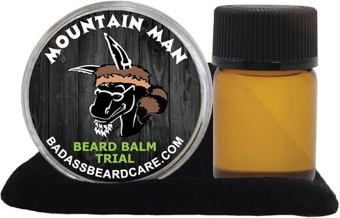 Badass Beard Care Beard Oil and Balm Trial Pack For Men - Pharaoh Scent - Natural Ingredients, Keeps Beard and Mustache Full, Reduce Itchy, Flaky Skin, Promote Healthy Growth in Kuwait