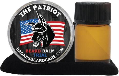 Badass Beard Care Beard Oil and Balm Trial Pack For Men - Pharaoh Scent - Natural Ingredients, Keeps Beard and Mustache Full, Reduce Itchy, Flaky Skin, Promote Healthy Growth in Kuwait