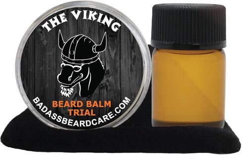 Badass Beard Care Beard Oil and Balm Trial Pack For Men - Pharaoh Scent - Natural Ingredients, Keeps Beard and Mustache Full, Reduce Itchy, Flaky Skin, Promote Healthy Growth in Kuwait