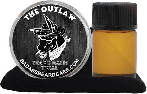Badass Beard Care Beard Oil and Balm Trial Pack For Men - Pharaoh Scent - Natural Ingredients, Keeps Beard and Mustache Full, Reduce Itchy, Flaky Skin, Promote Healthy Growth in Kuwait