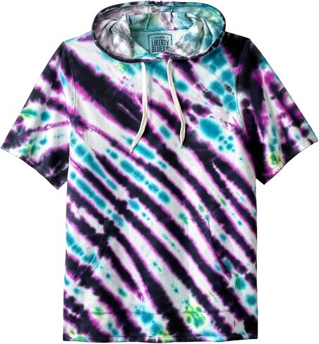 Liberty Blues by KingSize Men's Big & Tall Short-Sleeve Hoodie in Saudi Arabia