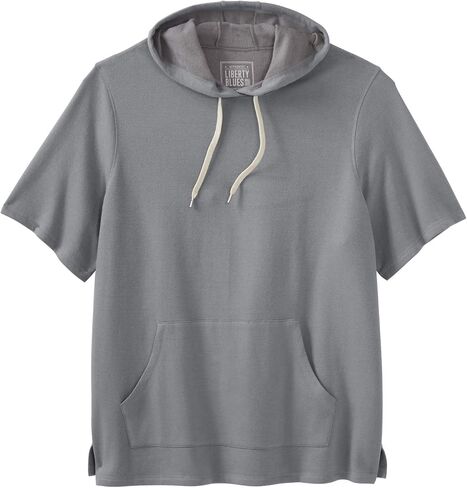 Liberty Blues by KingSize Men's Big & Tall Short-Sleeve Hoodie in Saudi Arabia