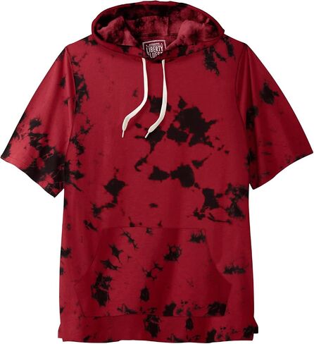 Liberty Blues by KingSize Men's Big & Tall Short-Sleeve Hoodie in Saudi Arabia