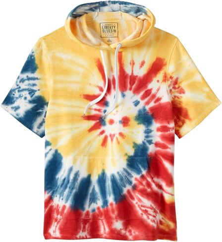 Liberty Blues by KingSize Men's Big & Tall Short-Sleeve Hoodie in Saudi Arabia