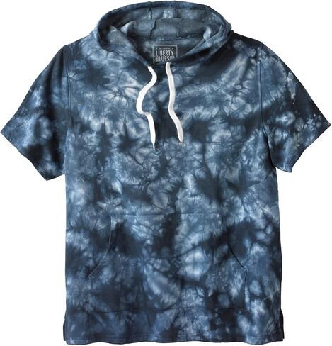 Liberty Blues by KingSize Men's Big & Tall Short-Sleeve Hoodie in Saudi Arabia