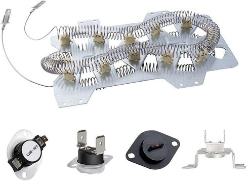 Wibefel Dryer Heating Element Replacement for Samsung DVE50M7450W/A3 DVE45N5300W/A3 DV448AEP/XAA DV395ETPAWR/A1 DV419AEU/XAA DV40J3000EW/A2 D45H7000EW/A2 DV330AEB DV328AEW/XAA DV210AEW/XAA Etc in Saudi Arabia