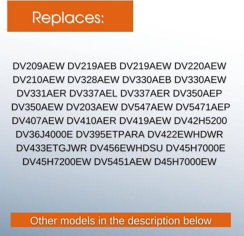 Wibefel Dryer Heating Element Replacement for Samsung DVE50M7450W/A3 DVE45N5300W/A3 DV448AEP/XAA DV395ETPAWR/A1 DV419AEU/XAA DV40J3000EW/A2 D45H7000EW/A2 DV330AEB DV328AEW/XAA DV210AEW/XAA Etc in Saudi Arabia