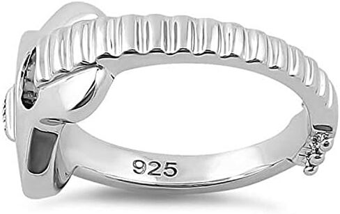 Sterling Silver 925 Guitar Ring , Adorable Musical Instrument Band Ring, Women/Girls Music Lover Jewelry in Saudi Arabia