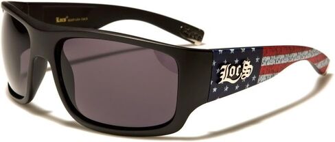 Locs Square USA Flag Patriotic Sport Wrap Around Sunglasses in Saudi Arabia