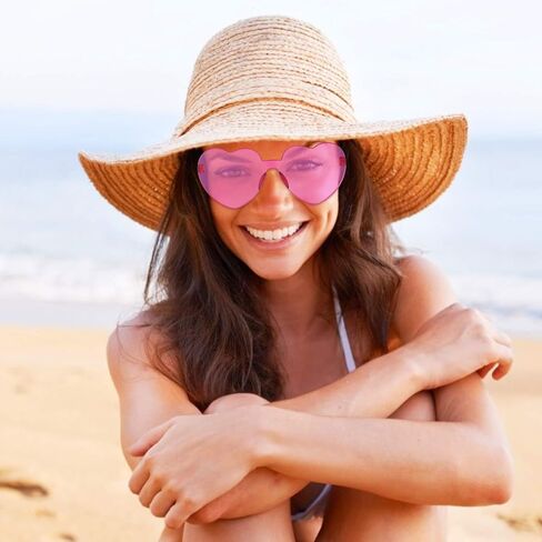 Virtue morals Heart Shape Sunglasses for Valentine Mardi Gras Summer Women's Party Favor in Saudi Arabia