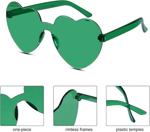 Virtue morals Heart Shape Sunglasses for Valentine Mardi Gras Summer Women's Party Favor in Saudi Arabia
