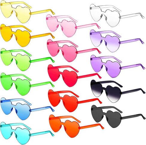 Virtue morals Heart Shape Sunglasses for Valentine Mardi Gras Summer Women's Party Favor in Saudi Arabia