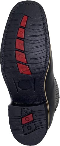 Mens Short Ankle Western Rodeo Cowboy Boots El Chaparral Botin Rodeo punta cuadrada Genuine Leather in Saudi Arabia