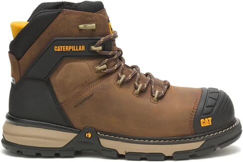 Caterpillar Excavator Superlite Waterproof Thinsulate Carbon Composite Toe Work Boot Men Dark Brown in Saudi Arabia