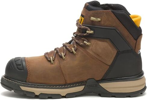 Caterpillar Excavator Superlite Waterproof Thinsulate Carbon Composite Toe Work Boot Men Dark Brown in Saudi Arabia
