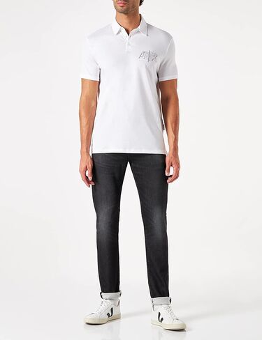 قميص بولو جيرسي للرجال بشعار النسر من A|X ARMANI EXCHANGE in Kuwait