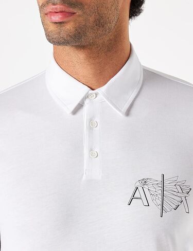 قميص بولو جيرسي للرجال بشعار النسر من A|X ARMANI EXCHANGE in Kuwait