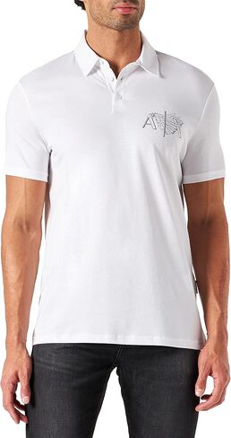 قميص بولو جيرسي للرجال بشعار النسر من A|X ARMANI EXCHANGE in Kuwait