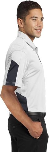 SPORT-TEK Men's PosiCharge Active Textured Colorblock Polo in Kuwait