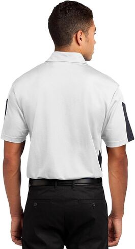 SPORT-TEK Men's PosiCharge Active Textured Colorblock Polo in Kuwait