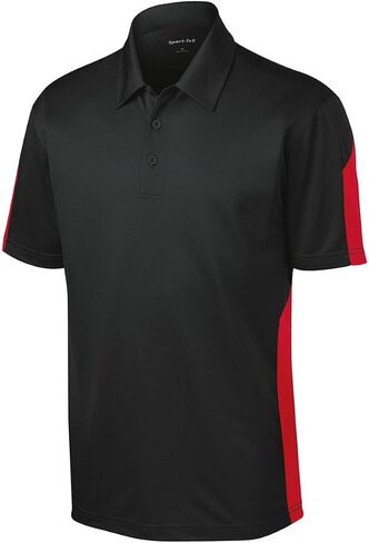 SPORT-TEK Men's PosiCharge Active Textured Colorblock Polo in Kuwait